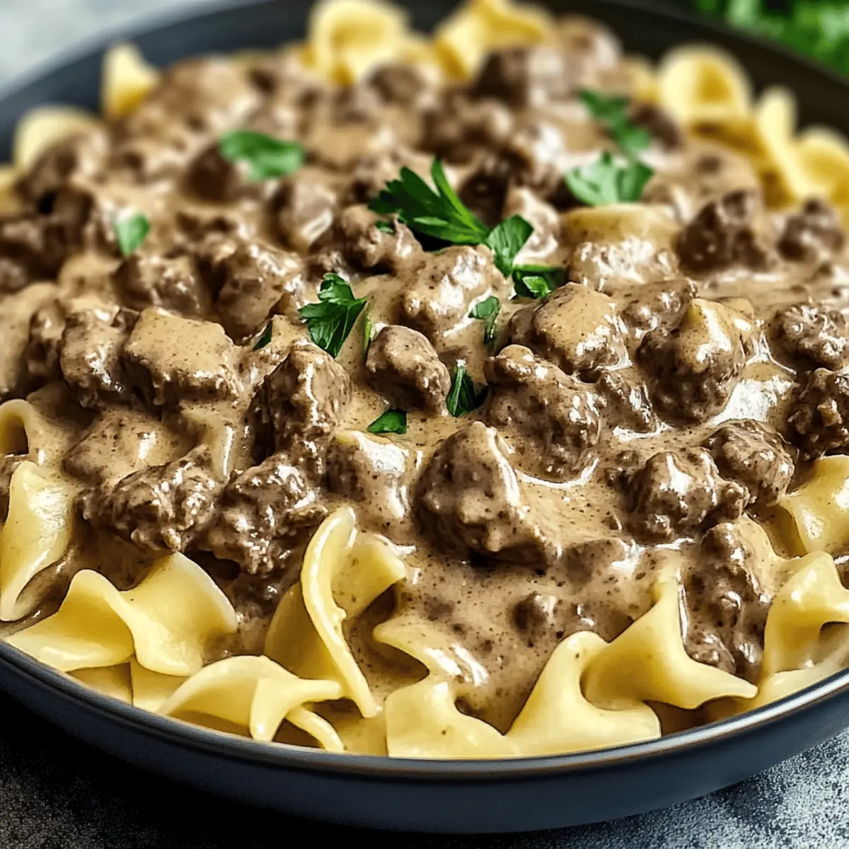 Boeuf Stroganoff Crémeux Haché Facile et Délicieux