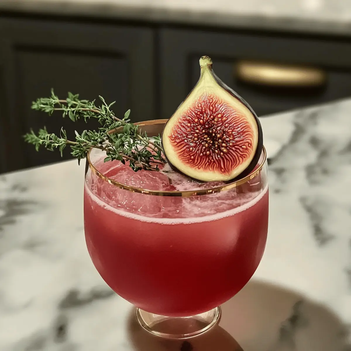 Punch de figue et de thym du vampire délicieux