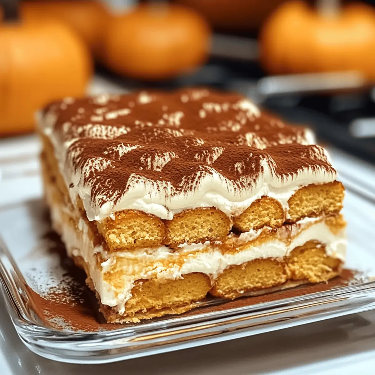 Tiramisu crémeux à la citrouille ultra simple