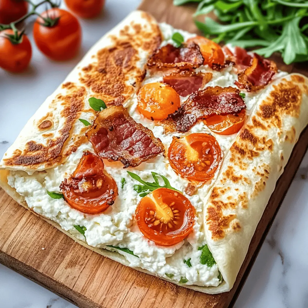 Wraps de fromage cottage : rapide et sain !