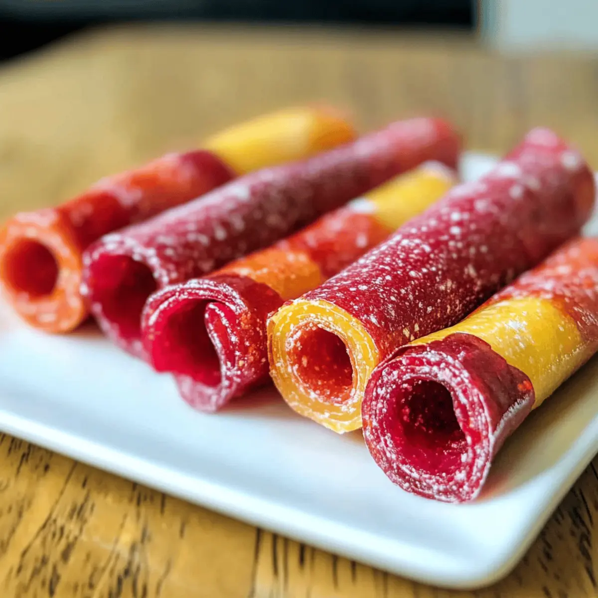 Fruit Roll-Ups Sains et Maison en 3 Ingrédients